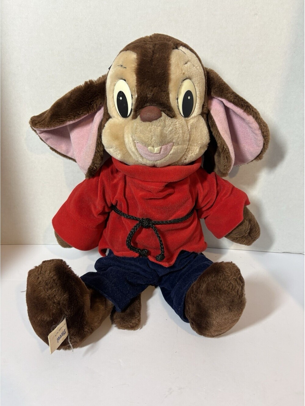 Vintage 1986 Fievel An American Tail 21” Plush Toy from Sears Caltoy NO HAT